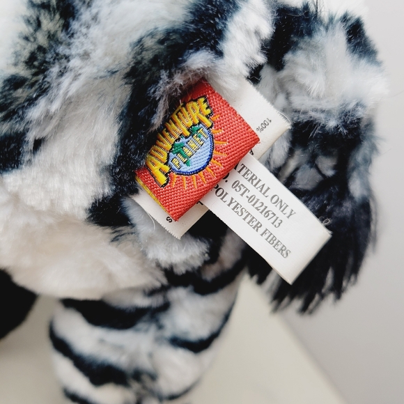 Adventure Planet Zebra Stuffed Zoo Animal Plush Black White Striped 10" Soft - Picture 8 of 15